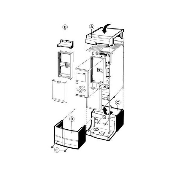 Pump CUE Controls- IP21/NEMA1 A2 Option 130b1221.